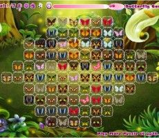 Mahjong Papillon plein écran jeu en ligne gratuit